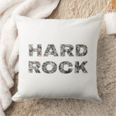 懸命ロックグラナイト文字 クッション (ブランケット)