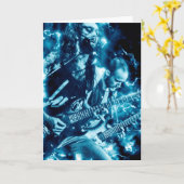 懸命ロックヘビーメタルバンド誕生日カード カード (黄色い花)