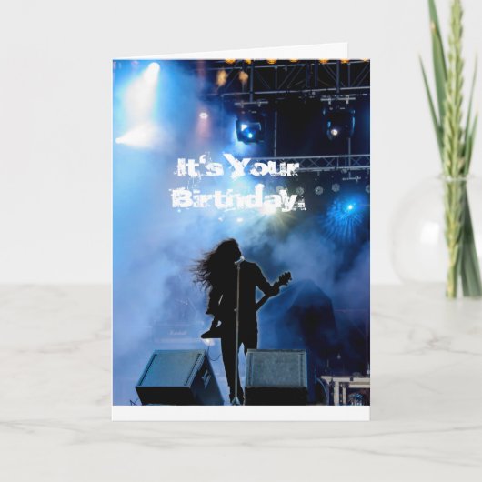 懸命ロックンヘビーメタル誕生日カード カード (正面)