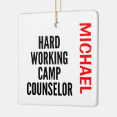 懸命ワーキングキャンプカウンセラーカスタム セラミックオーナメント (左)