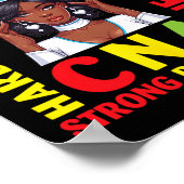 懸命ワーキングクナブラッククイーンストロングブラックウーマン ポスター (角)