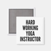 懸命ワーキングヨガインストラクター マグネット (正面/裏面)