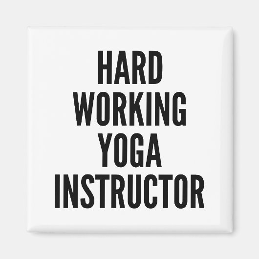 懸命ワーキングヨガインストラクター マグネット (正面)