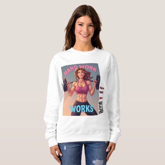 懸命ワークのメス版 スウェットシャツ (正面フル)