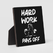 懸命ワークペイオフジムトレーニングフィットネス動機 フォトプラーク (正面)