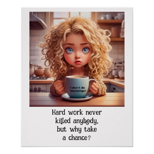 懸命作品は誰も殺さない_職場のユーモア ポスター (正面)