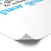 懸命作業は、ゴールを達成するための効果的な方法である ポスター (角)