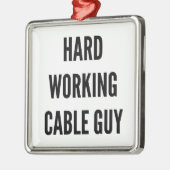 懸命作業ケーブルガイ メタルオーナメント (左)