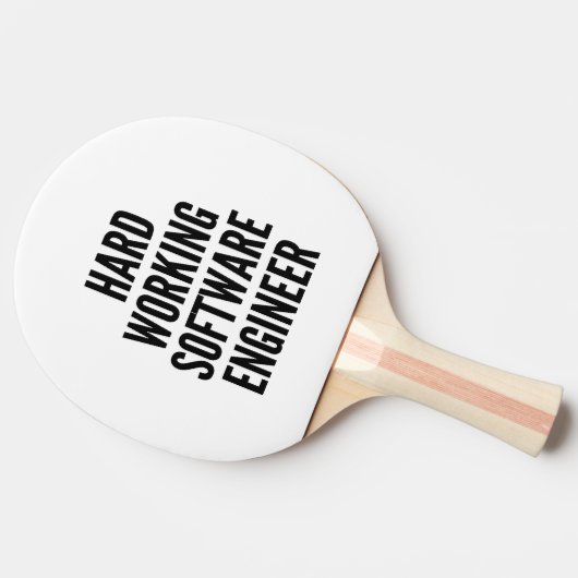 懸命作業ソフトウェア技術者 卓球ラケット (横)