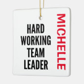 懸命作業チームリーダーカスタム セラミックオーナメント (左)