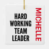 懸命作業チームリーダーカスタム セラミックオーナメント (裏面)