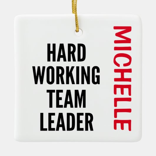 懸命作業チームリーダーカスタム セラミックオーナメント (正面)