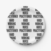 懸命作業ナース行者 ペーパープレート (正面)