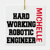 懸命作業ロボット工学カスタム者 セラミックオーナメント (裏面)