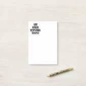 懸命作業労働セラピスト ポストイット (デスク上)