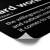 懸命作業引用文 ポスター (角)