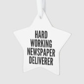 懸命作業新聞配給者 オーナメント (正面)