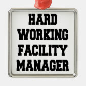 懸命作業施設管理者 メタルオーナメント (正面)