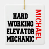 懸命作業用エレベータ整備士 セラミックオーナメント (裏面)