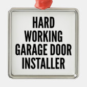 懸命作業用ガレージドアインストーラ メタルオーナメント (正面)
