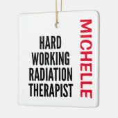 懸命作業用放射線セラピストカスタム セラミックオーナメント (左)