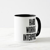 懸命作業通訳者 マグカップ (正面右)