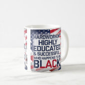 懸命作業、高度な教育と成功… コーヒーマグカップ (正面右)