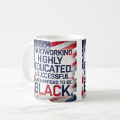 懸命作業、高度な教育と成功… コーヒーマグカップ (正面左)