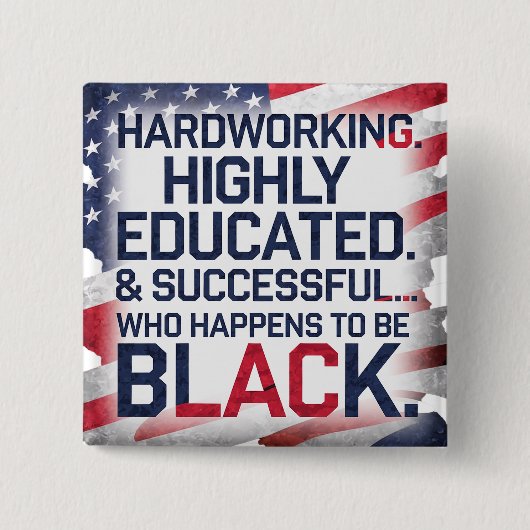 懸命作業、高度な教育と成功… 缶バッジ (正面)