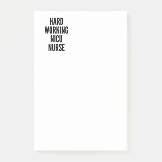 懸命作業NICUナース ポストイット (正面)