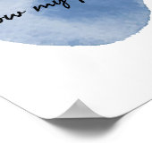 懸命前向き労働者の朝の確認 ポスター (角)