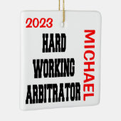 懸命労働仲裁人 セラミックオーナメント (右)