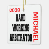 懸命労働仲裁人 セラミックオーナメント (左)