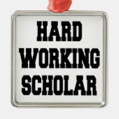 懸命労働学者 メタルオーナメント (正面)