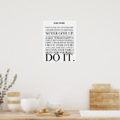 懸命労働宣言 ポスター (キッチン)