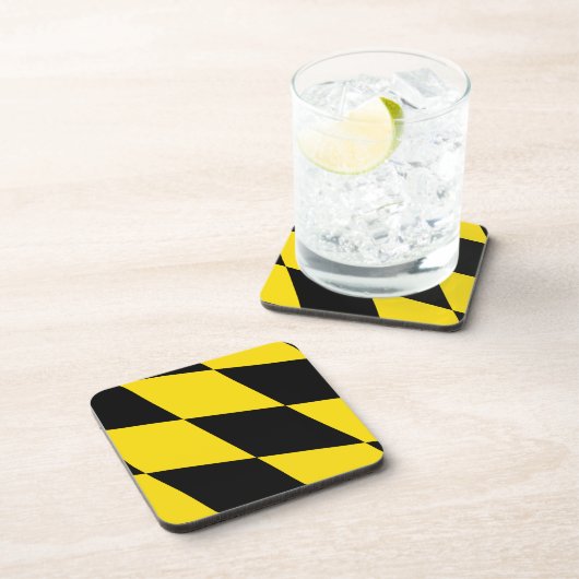 懸命州旗を持つプラスチックのコースター コースター (右側)