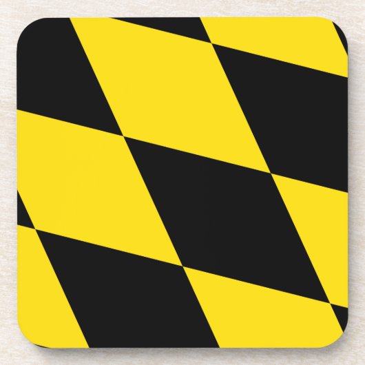 懸命州旗を持つプラスチックのコースター コースター (正面)