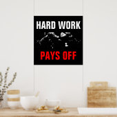 懸命工事によるボディビル訓練 ポスター (キッチン)