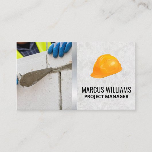 懸命帽子 | レンガ層 名刺 (正面)