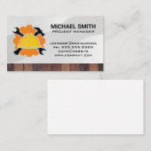 懸命帽子 | レンチ・ハンマー | 建築 名刺 (正面/裏面)