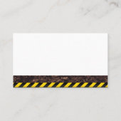 懸命帽子 | 建築コーン及びクレーン 名刺 (裏面)