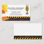 懸命帽子 | 建築コーン及びクレーン 名刺 (正面/裏面)