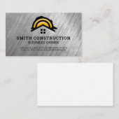 懸命帽子 | 建築車 | ビルダー 名刺 (正面/裏面)