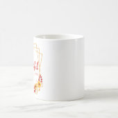 懸命感動的労働者の確認 コーヒーマグカップ (中央)