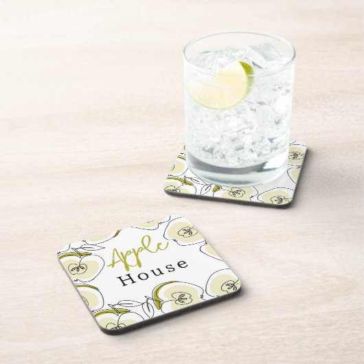 懸命模様のプラスチックコースター コースター (右側)