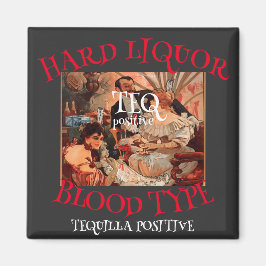 懸命液血液型TEQテキ前向きージャ マグネット