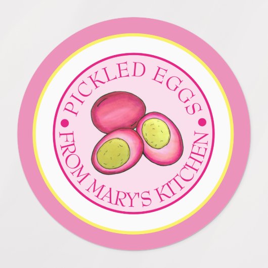 懸命漬け赤ビート玉缶 ラベル (デザイン1)