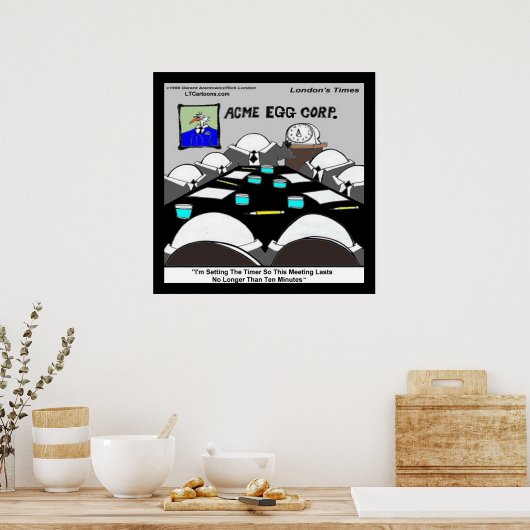 懸命茹で会企業の議のポおもしろいスター ポスター (キッチン)