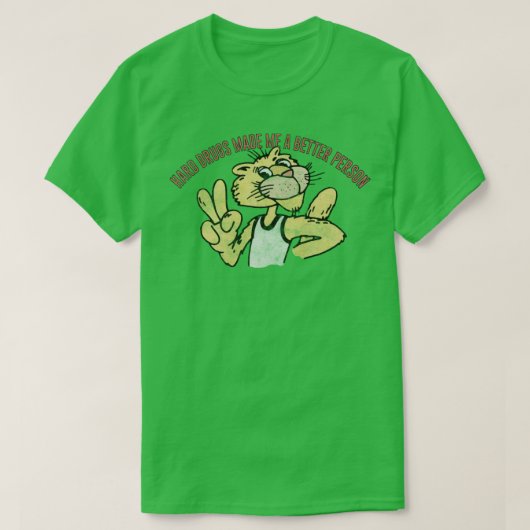 懸命薬で私の方が良くなった Tシャツ (デザイン正面)