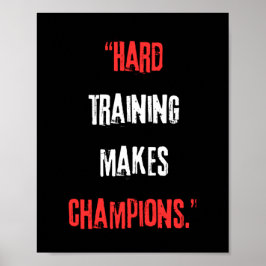 懸命訓練はチャンピオンになる。 ポスター
